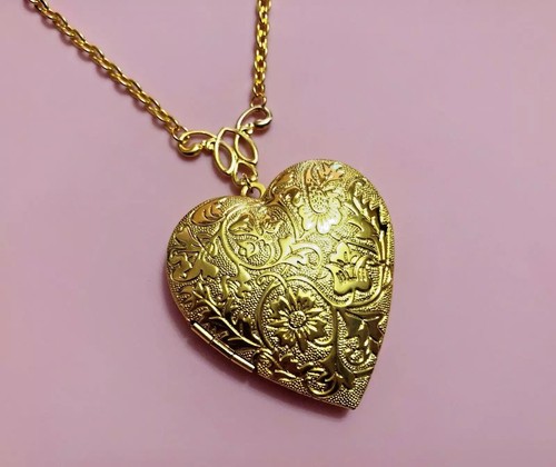 Collana donna portafoto cuore - collana,