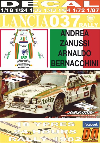 Decal lancia 037 rally totip - decal, "totip"