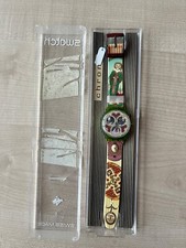 SWATCH RUSSIAN TREASURY SCG107 NUOVO MA CON CINTURINO INFERIORE DIFETTO PIEGATO