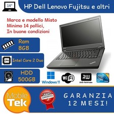 PC RICONDIZIONATO RIGENERATO NOTEBOOK PORTATILE ECONOMICO OTTIMO 8GB WINDOWS 11