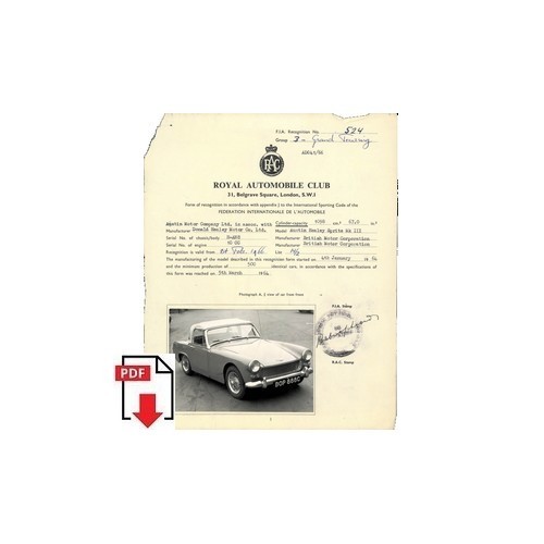 1966 austin healey sprite - healey,
