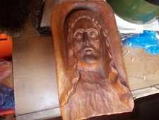 Testa Cristo Statua IN Legno/scolpita a mano arte italiana ventennio   fascista