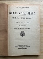 Grammatica Greca Morfologia Sintassi Dialetti Lorenzo Rocci 1923