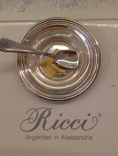 Saliera argento 800 ricci - saliera,