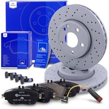 ATE DISCHI FRENO + PASTIGLIE + CONTATTO ANTERIORE PER MERCEDES CLASSE A W176 CLA