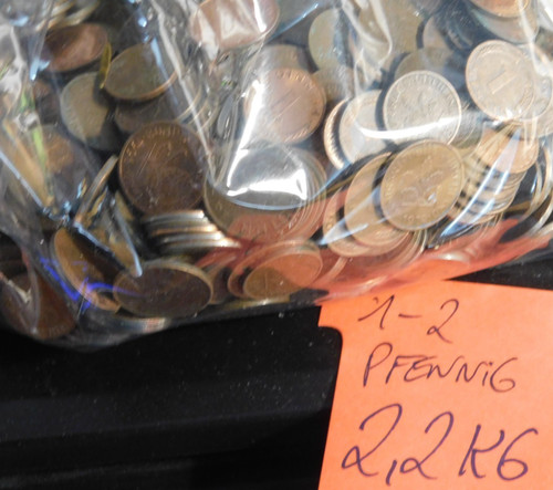 2kg lot 2 pfennig - 2.2kg,