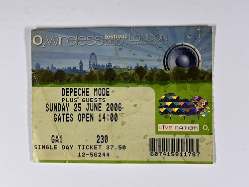 Depeche mode ticket wireless - depeche,