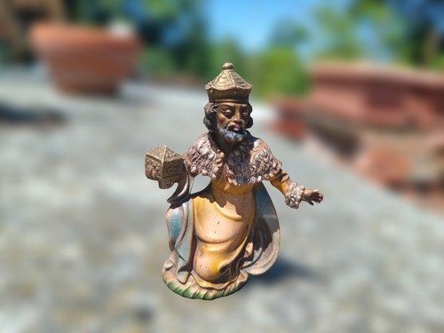 Statuetta presepe vintage re - presepe,