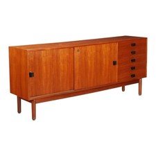 Sideboard Vintage Fratelli Saporiti Design Impiallacciato Teak Anni 60 Originale