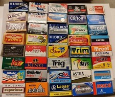 Sample kit - 40 lamette da barba - una lametta per tipo - rasoio di sicurezza DE