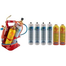 KIT CANNELLO SALDATURA TURBO SET 90 + 4 BOMBOLE OSSIGENO + 2 MAXY GAS - OXYTURBO