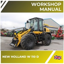 NEW HOLLAND W 110 D Repair Manual - ENGLISH - Workshop Service EXCAVATOR