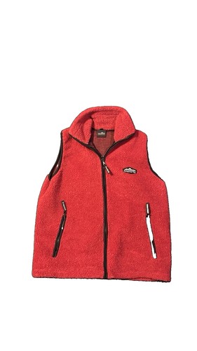 Rarissimo gilet pile - pile, rosso