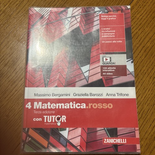Matematica rosso terza - rosso,