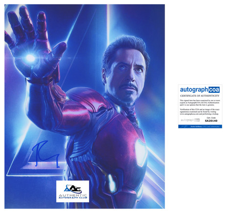 Robert downey autograph - robert, jr