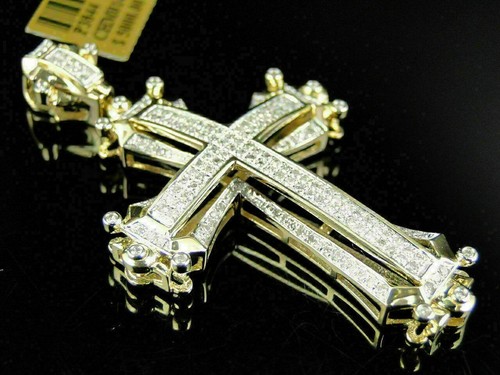 Ciondolo croce diamantata