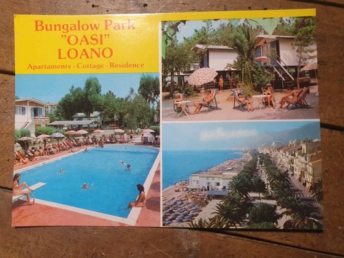 Cartolina bungalow park loano - bungalow,