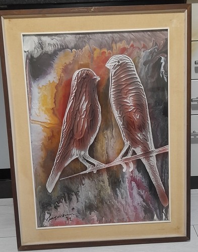 Quadro olio con cornice - a,