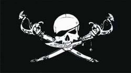 Bandiera pirata con - bandiera,