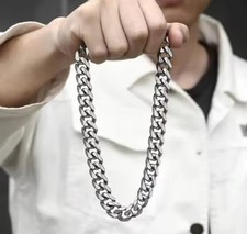 Collana catena uomo argento