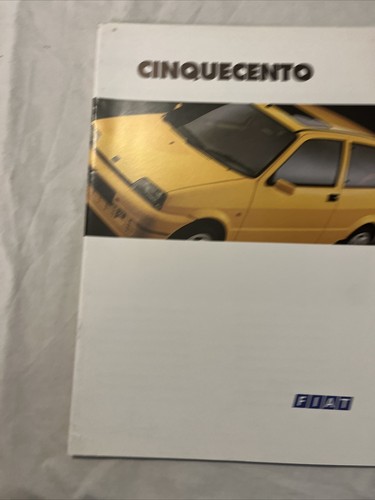 Brochure fiat cinquecento - brochure, 1995