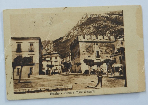 An863 cartolina venafro piazza - cartolina,