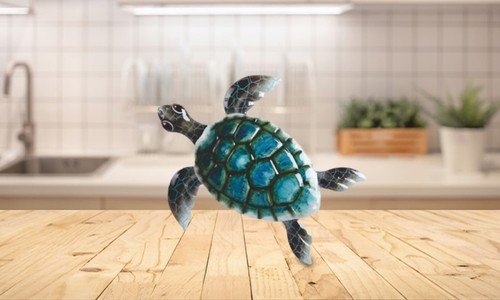 Wide sea turtle wall - sea,