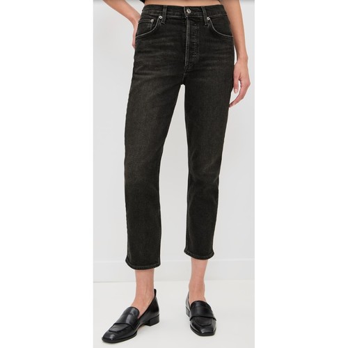 Jeans agolde riley vita alta - agolde,
