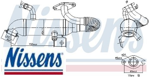 Nissens 989408 radiatore per - 989408,