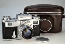 COMPLETAMENTE REVISIONATO! FOTOCAMERA RF PRIMI 1959 URSS "KIEV-4" + OBIETTIVO JUPITER-8M f2/50 (02)