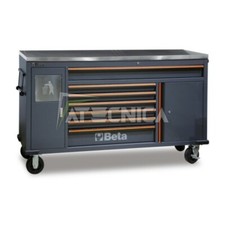 Cassettiera mobile Work Station con 7 cassetti Beta C45PRO MWS/X inox