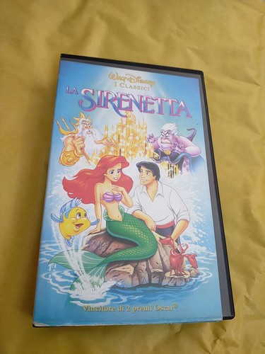 Vhs sirenetta walt disney - vhs, la