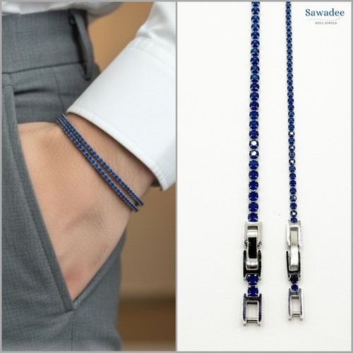 Bracciale tennis uomo donna - , in