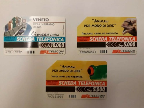Schede telefoniche telecom - schede,