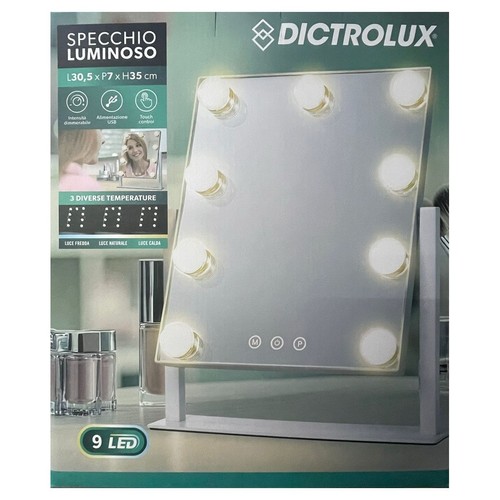 Specchio luminoso led touch - luminoso, 9