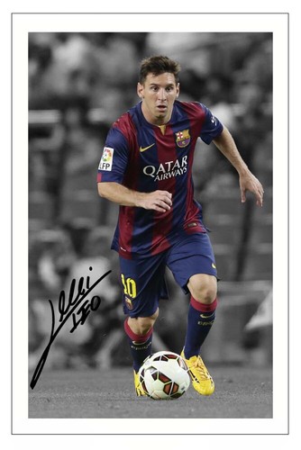 Lionel messi autografo firmato - messi,