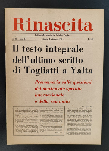Rinascita settimanale del - rinascita,