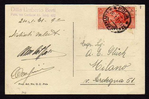 8636 regno 1931 pola - 1931, cp