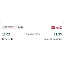 Biglietto Frecciarossa 1000 Benevento - Bologna