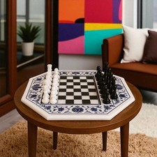 Set scacchi in marmo di lusso