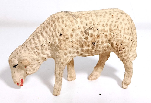 Pecora terracotta dipinta a - in,