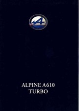 Catalogue brochure Alpine A610