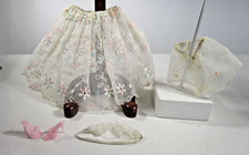 Barbie vintage anni 60 slip pizzo floreale, reggiseno, mutandine, scarpe lingerie #921