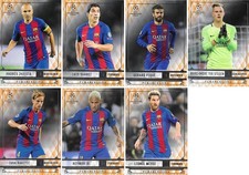 2016-17 Topps UCL Showcase FC Barcelona squadra completa arancione set parallelo Messi