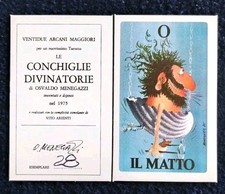 LE CONCHIGLIE DIVINATORIE DI O. MENEGAZZI MINI TAROCCHI ES. 28 NEL 1975 TAROT .