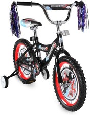 Bicicletta BMX 16" con Ruote Allenamento Ragazzi Ragazze Regalo Bambini Bicicletta Freno Sottobicchiere
