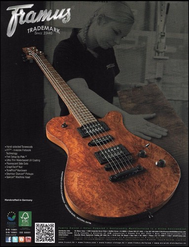 Pubblicità chitarra framus - chitarra,