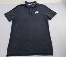 Polo Nike nera da uomo taglia