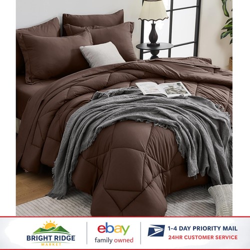 Set piumone marrone oversize