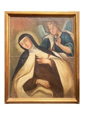 Antico quadro olio su tela –